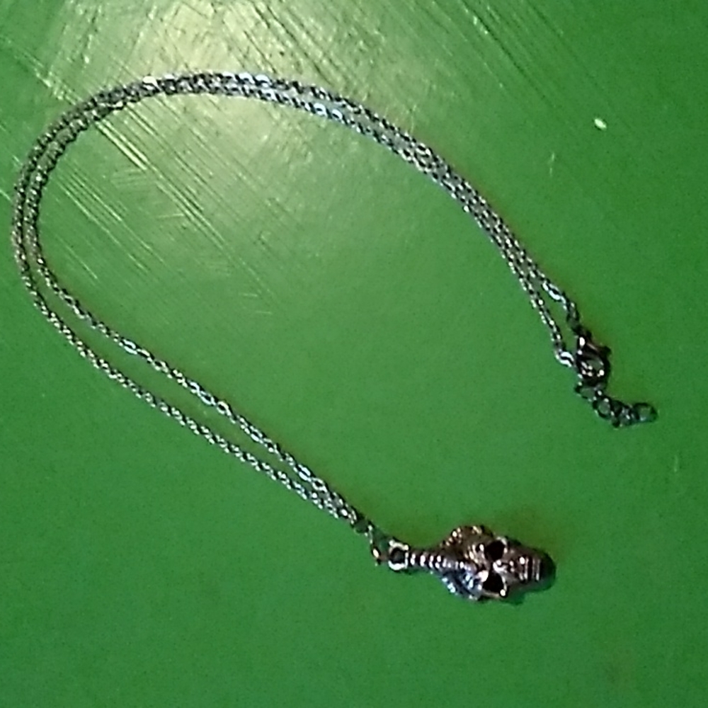 Skull and Dragon Claw Necklace